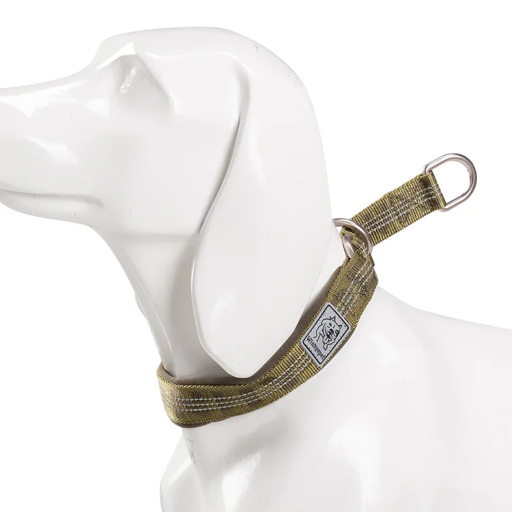 TRUELOVE Pet Collar Nylon Webbing P-chain Explosion-proof Neoprene Padding Pets Running Training Large Medium Small Dogs YC1851 Peaceful Pleasures Health and Wellness Army green Reflectiv XXXL China Mainland