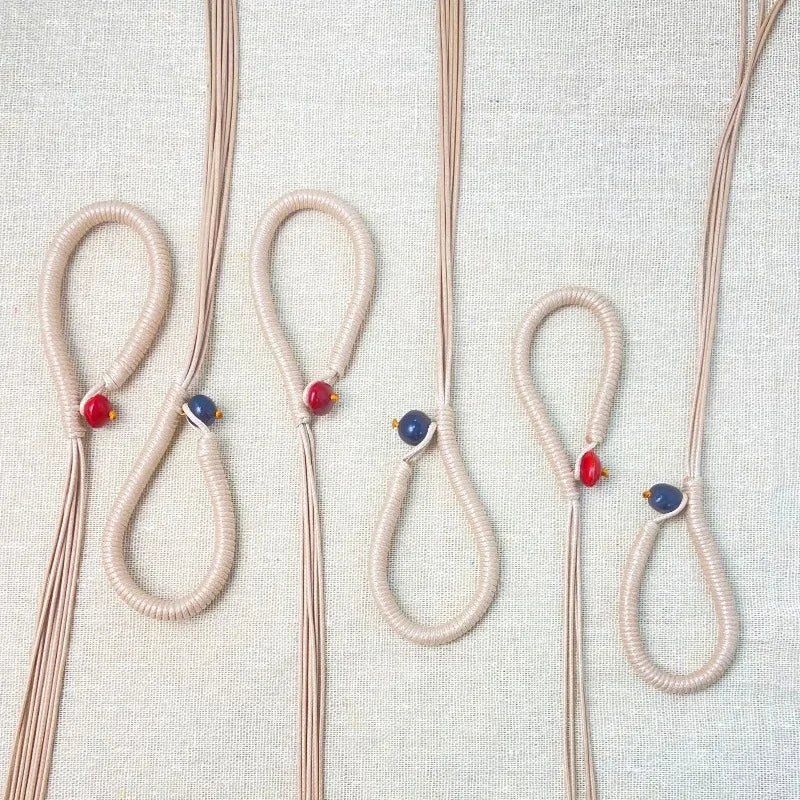 Fruit Shell Wind Chime Special Pull Ring Rope Hand Woven