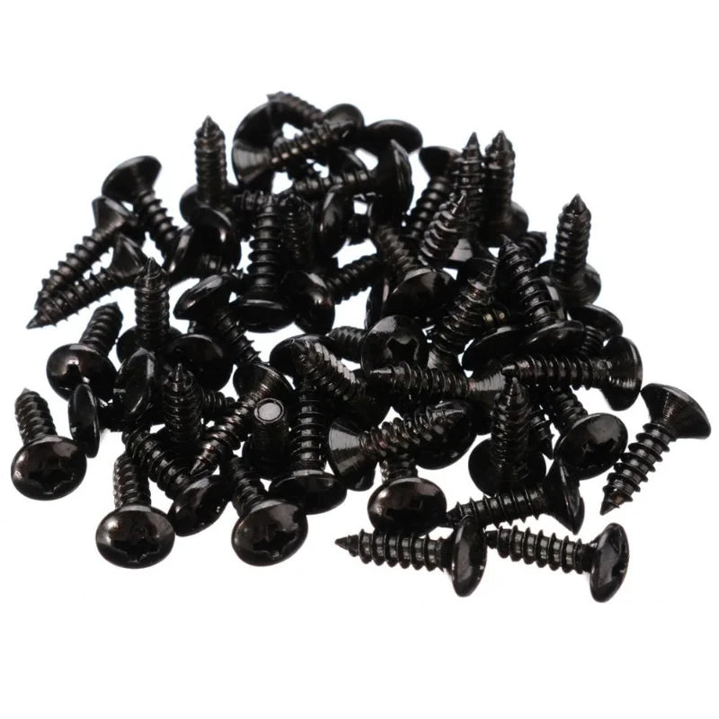Gold Black Silver Electric Guitar Bass Pickguard Cover Plate Screws