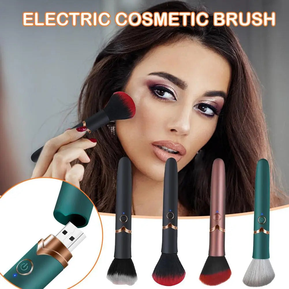 Electric Vibrating Makeup Brush – 10-Speed Rotating Peaceful Pleasures Health and Wellness