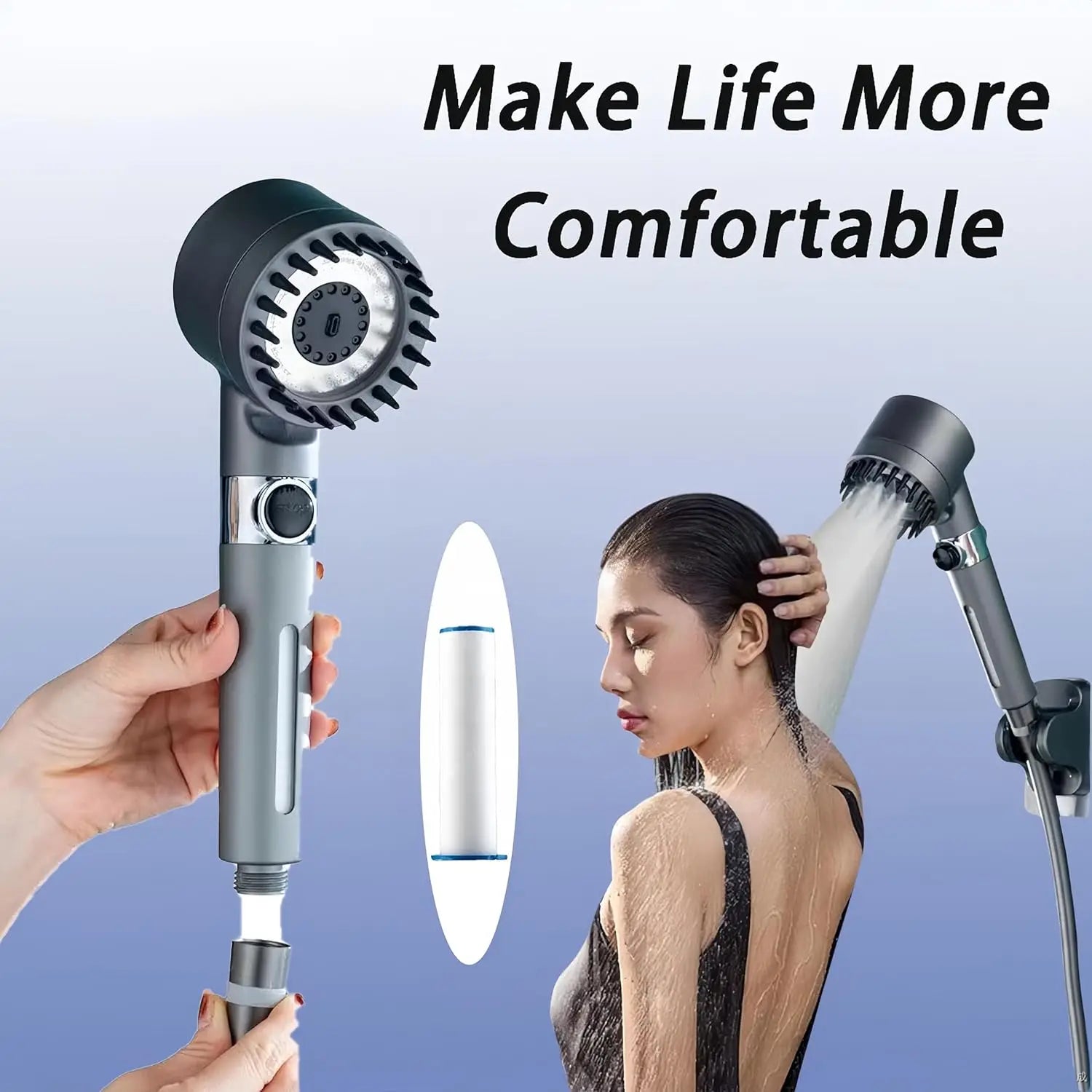 0.94Inch Ion Shower Dropse Head Filter PP Cotton Replacement Cartridge, Water Filter Core Cotton For Handheld Showerheads Peaceful Pleasures Health and Wellness