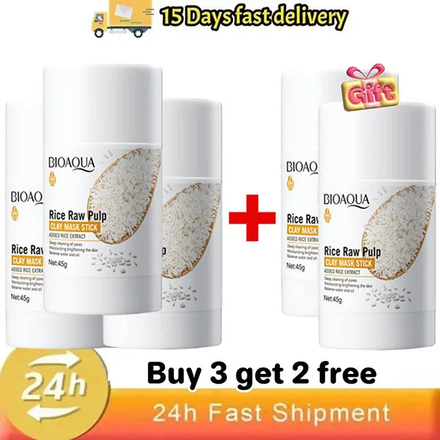 Rice Clay Mask Stick – Pore Cleanser & Blackhead Reducer 45g