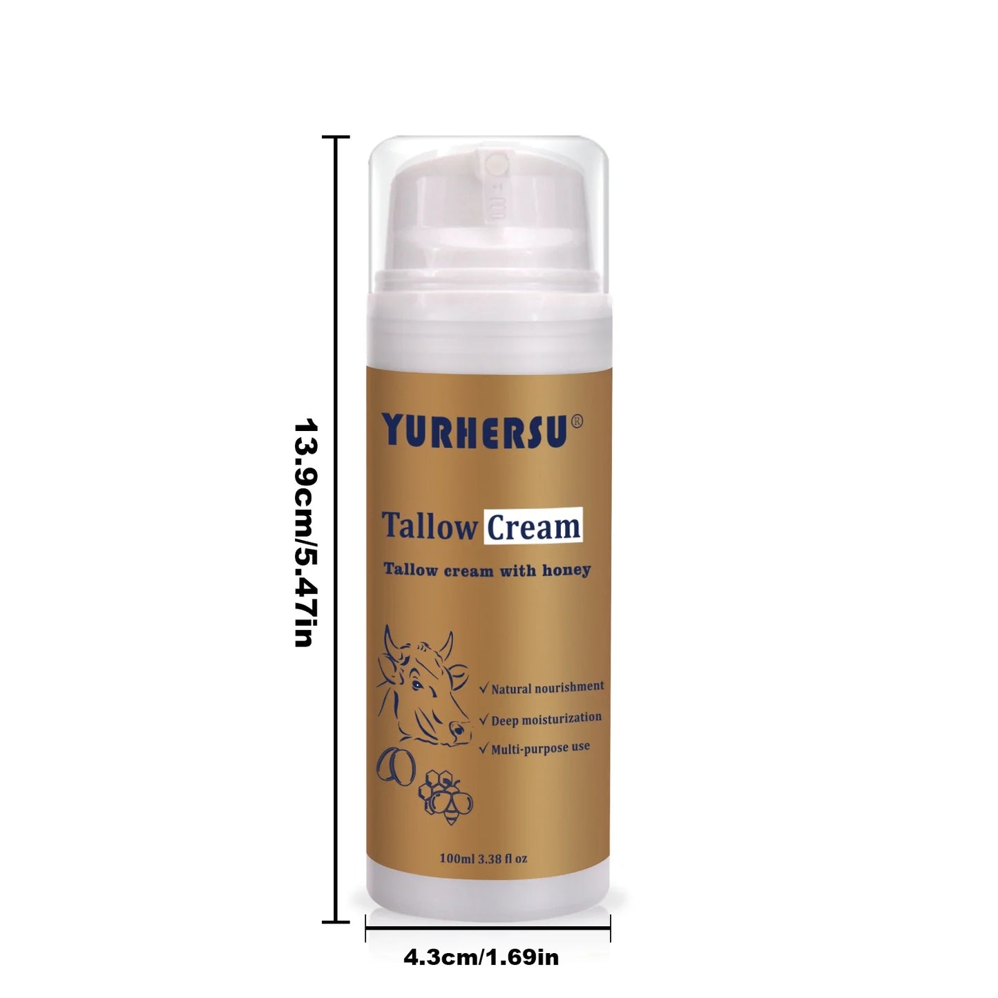 YURHERSU Natural Tallow Essence Face Cream 100ml