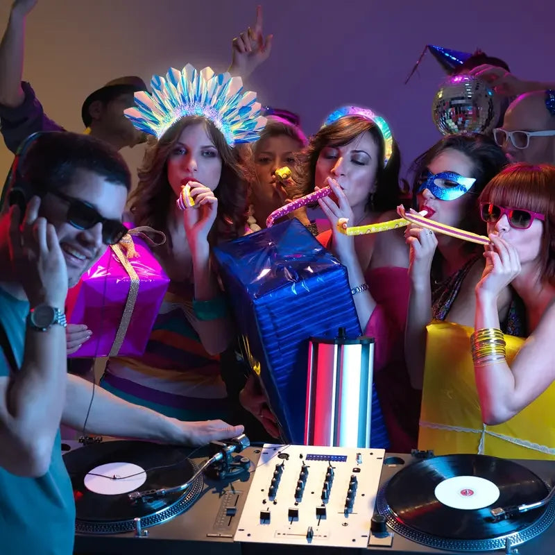 RGB Light Up LED Headband – Glowing Hair Hoop for Party
