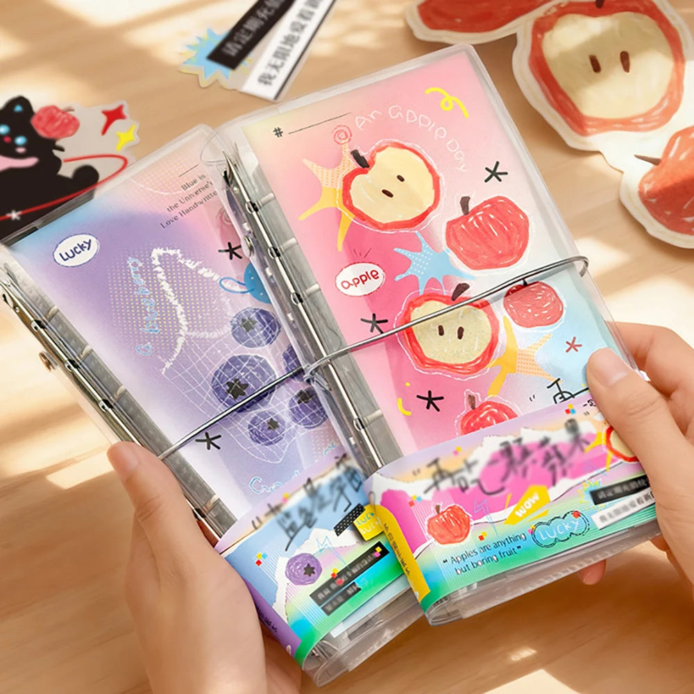 Aesthetic Multifunctional Notebook Loose Leaf Book Simple Grid