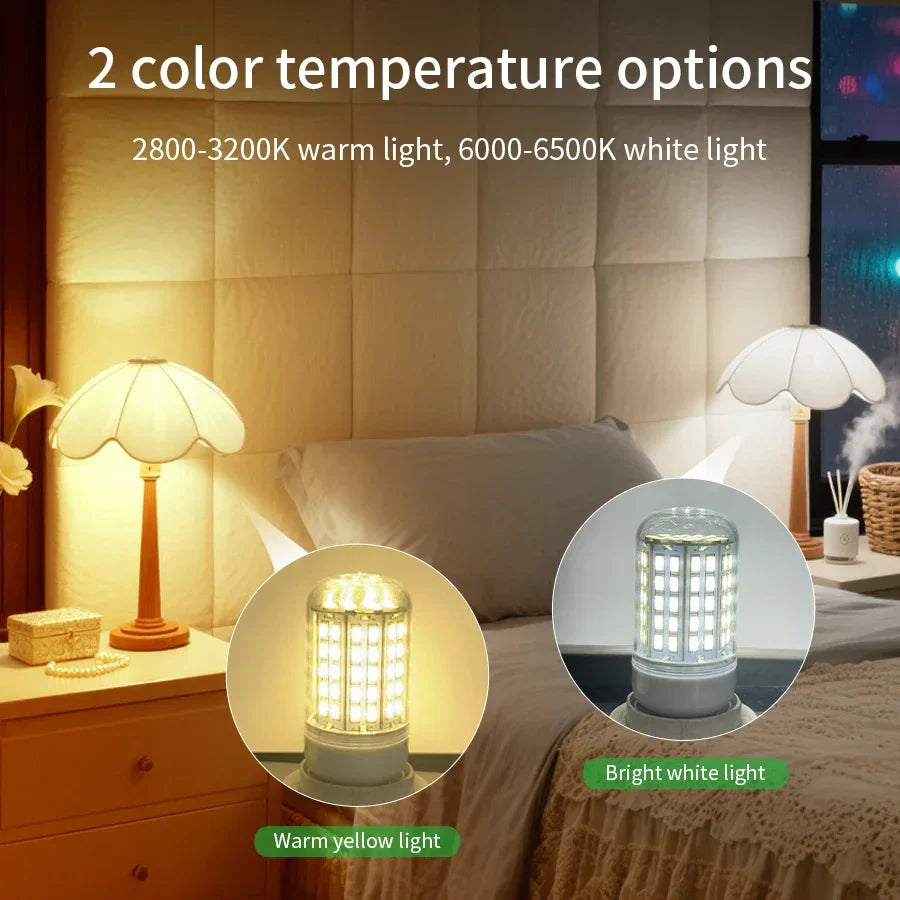 E27 E14 LED Corn Bulb 220V 5730 SMD – Energy Saving 50,000Hr