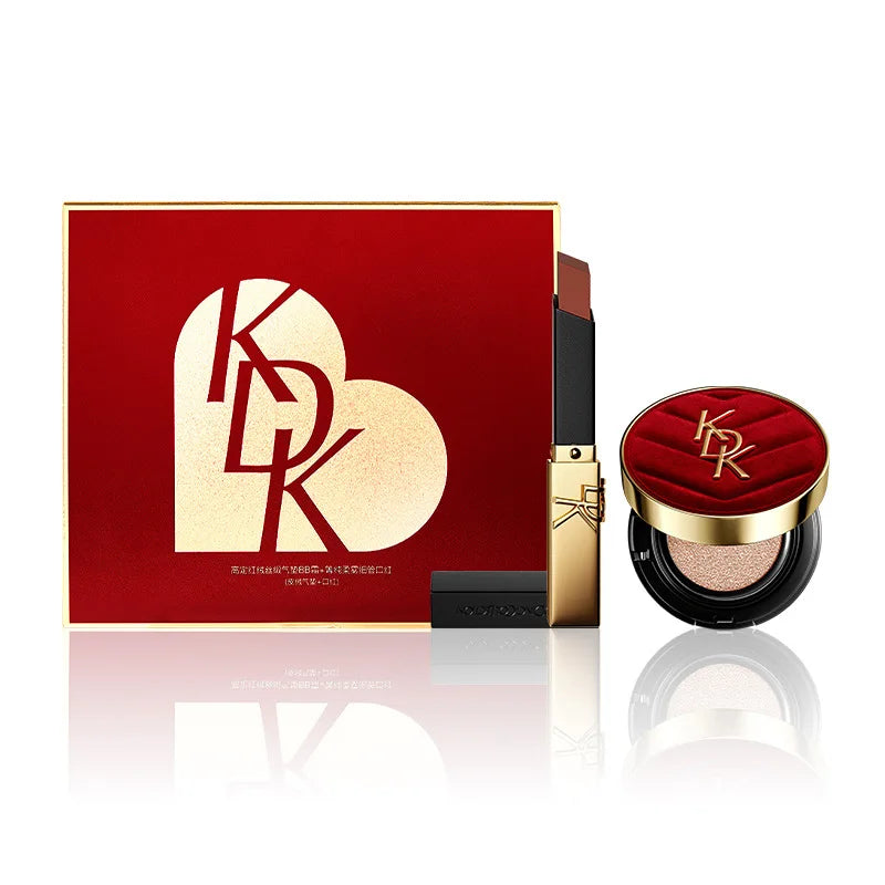 Air Cushion BB Cream & Lipstick Gift Set – 2-Pc Makeup Set