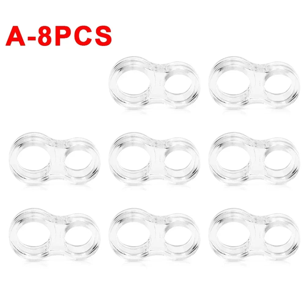 Transparent PVC Door Knob Wall Protector & Stopper 4/8 Pcs