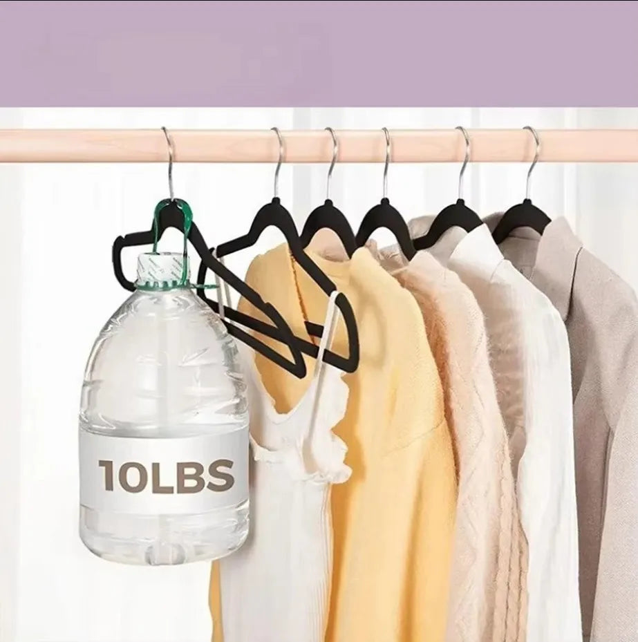 10/20/30pcs Velvet Hanger, Heavy Duty Non-Slip Hanger for Coat Pants and Formal Wear, Space Saving Garment Felt Hanger Peaceful Pleasures Health and Wellness