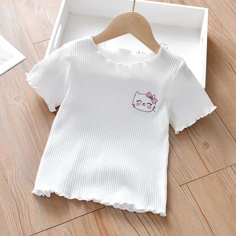 Girls Cotton Short Sleeve T-Shirt | Kids Summer Top Ages 1–5