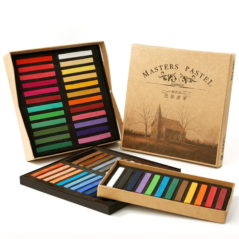Polymer Clay Doll Makeup Chalk 12/24/36/48 Color Artist Chalk Stick Set School Supplies Professional Blush Coloring Pen Peaceful Pleasures Health and Wellness