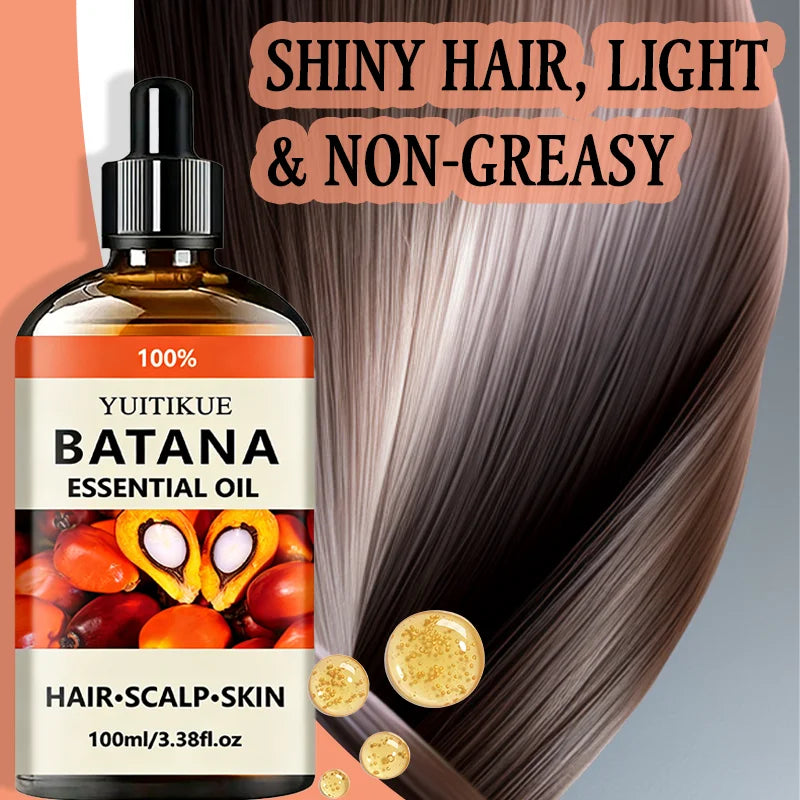 Yuitikue 100% Pure Batana Essential Oil, 100ml Natural Multi-Use Oil for Hair Growth, Scalp Care & Skin Moisturizing Peaceful Pleasures Health and Wellness