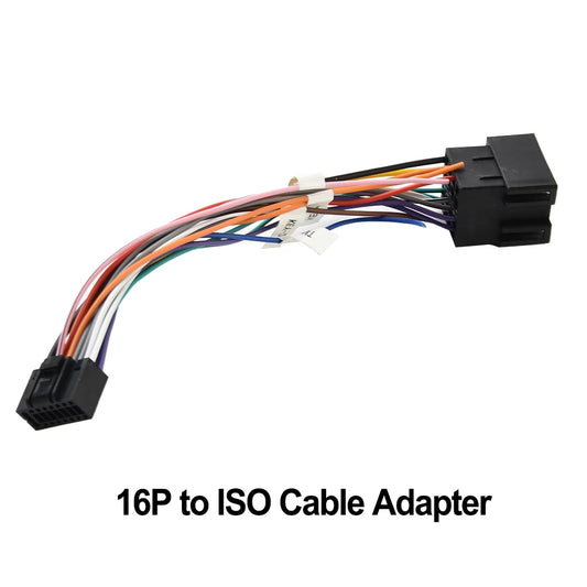 Universal Car Stereo Radio 16Pin ISO Cable Adapters Male Plug Female Peaceful Pleasures Health and Wellness Default Title