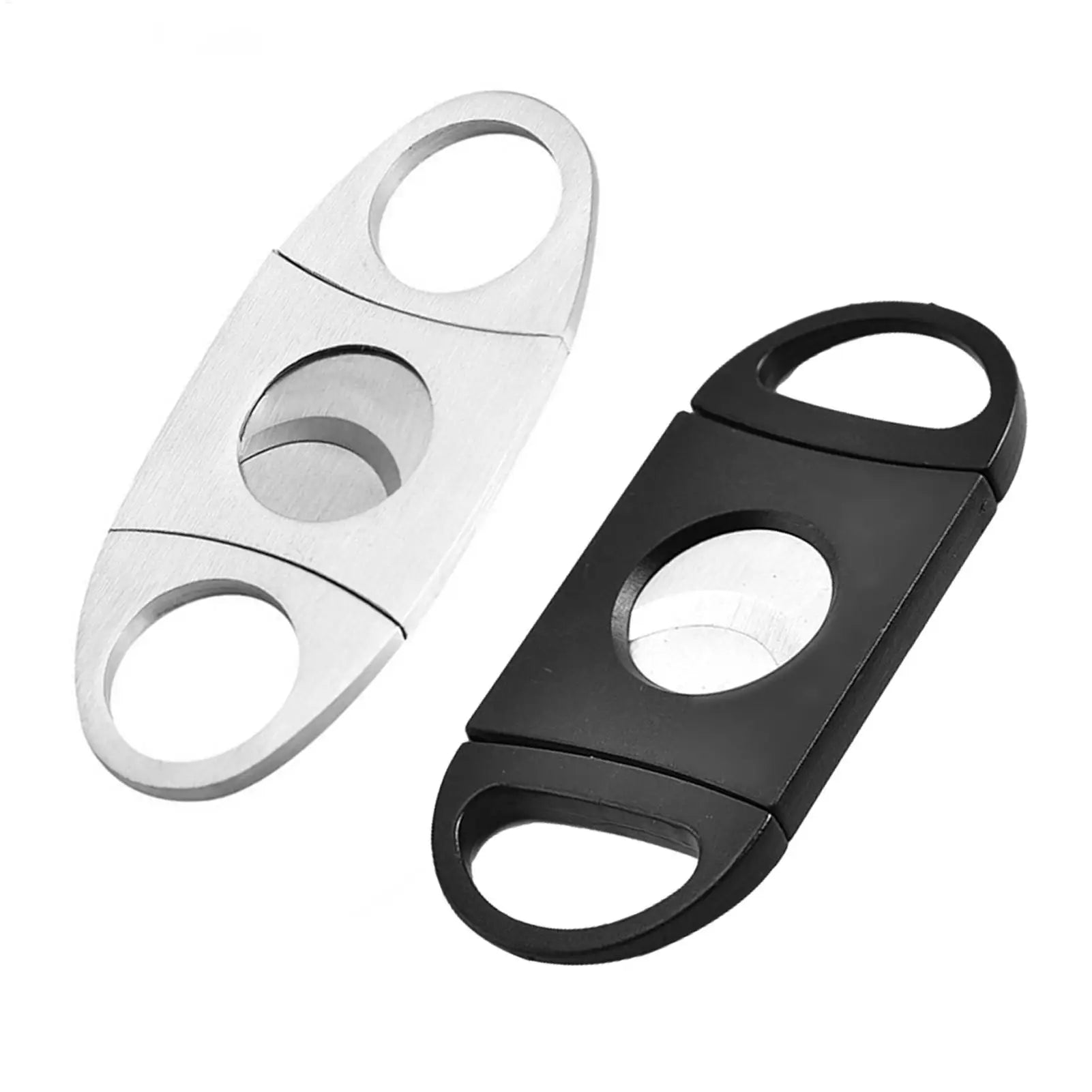 ABS/Stainless Steel Double Blade Cigar Cutter Classic Guillotines Design For A Clean Cut, Essential Tool & Premium Gifts Peaceful Pleasures Health and Wellness