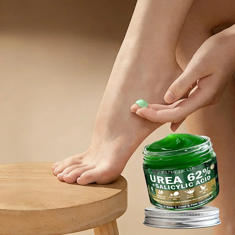 Yuitikue 62% Urea + Salicylic Acid Foot Cream, 100g Deep Moisturizing Cream for Dry & Rough Hand & Foot Care Peaceful Pleasures Health and Wellness