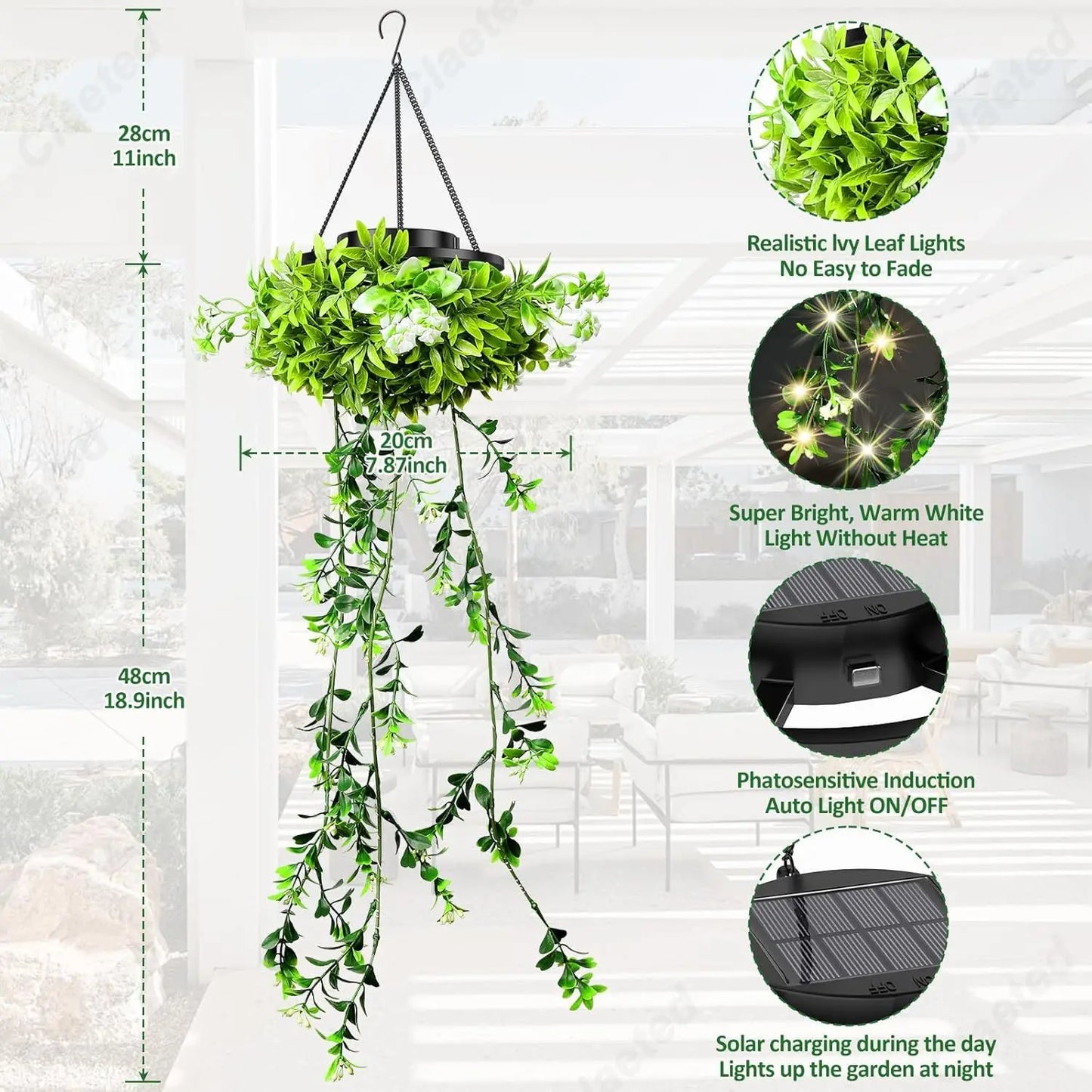 Solar Artificial Flower Garden Path Light Outdoor Decor | IP65