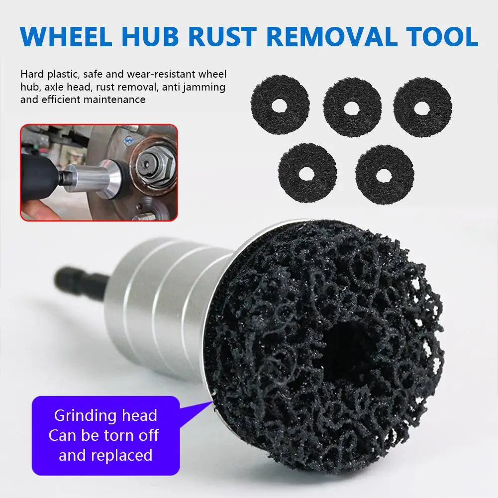 Professional Wheel Hub & Brake Disc Resurfacing Kit Rust Removal Brush Tool for Hub Surface & Stud Car Maintenance Repair Kit Peaceful Pleasures Health and Wellness