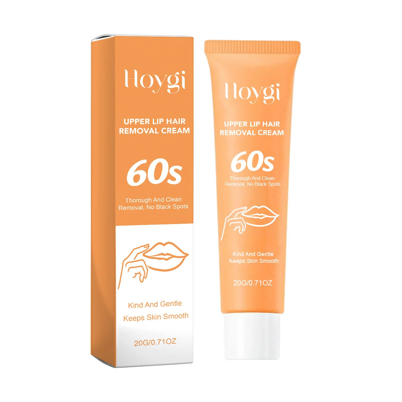 Upper Lip Hair Removal Cream Painless Hair Growth Inhibitor Facial Hair Remover for Women Smooth Upper Lip Skin Depilatory 20g Peaceful Pleasures Health and Wellness 20g boxed