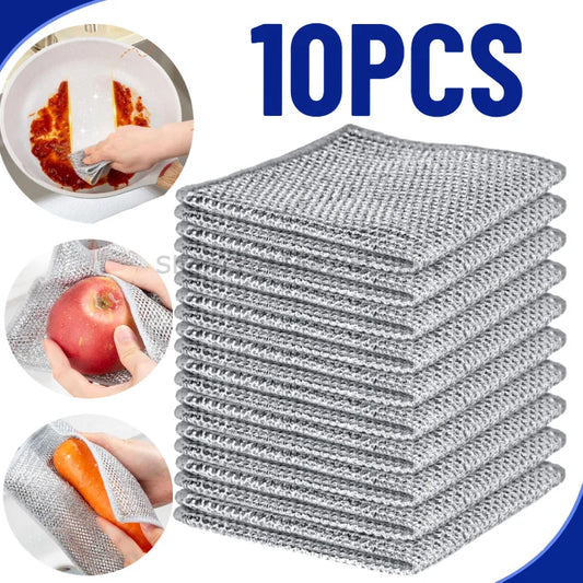 Magic Steel Wire Cleaning Cloths – Dish & Pot Scrubbers Kitchen Scrubbing Cloth Oasis Select