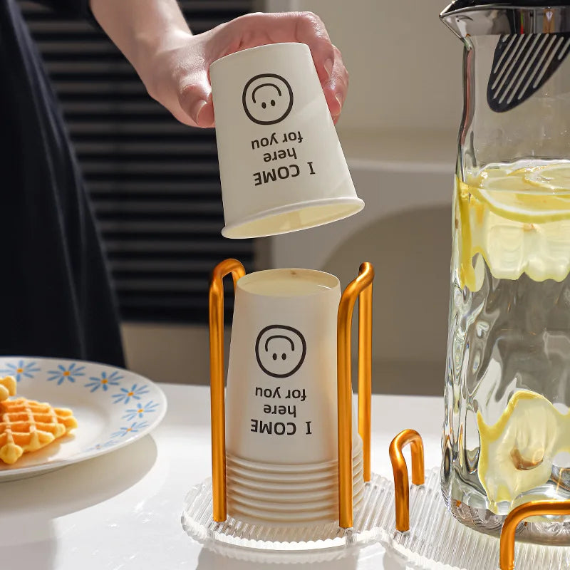 Acrylic Paper Cup Holder | Dispenser & Storage Rack