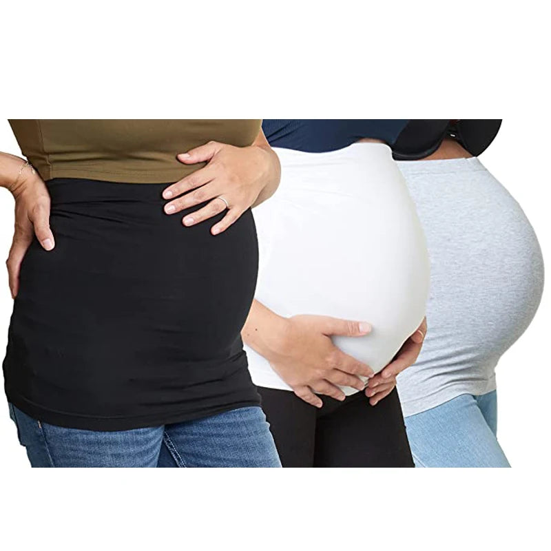 3packs/ Pregnancy Belly Bands Maternity & Postpartum Shirt Extender for All Stages of Pregnancy Corset Prenatal Care Shapewear Peaceful Pleasures Health and Wellness