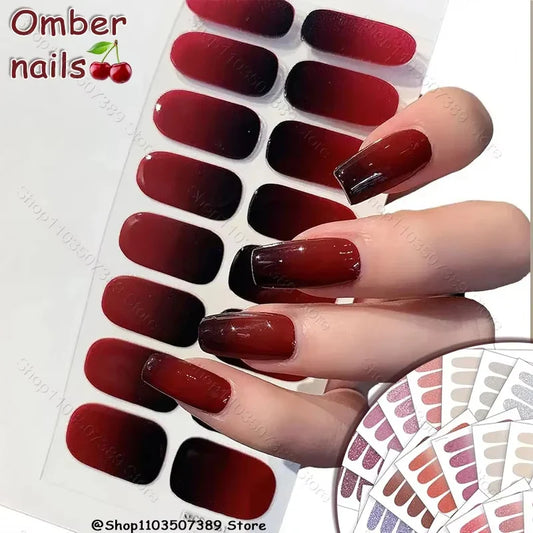 Naked Gradient Nail Wraps – Ombré French Decals, No Lamp Nail Art Wraps Oasis Select