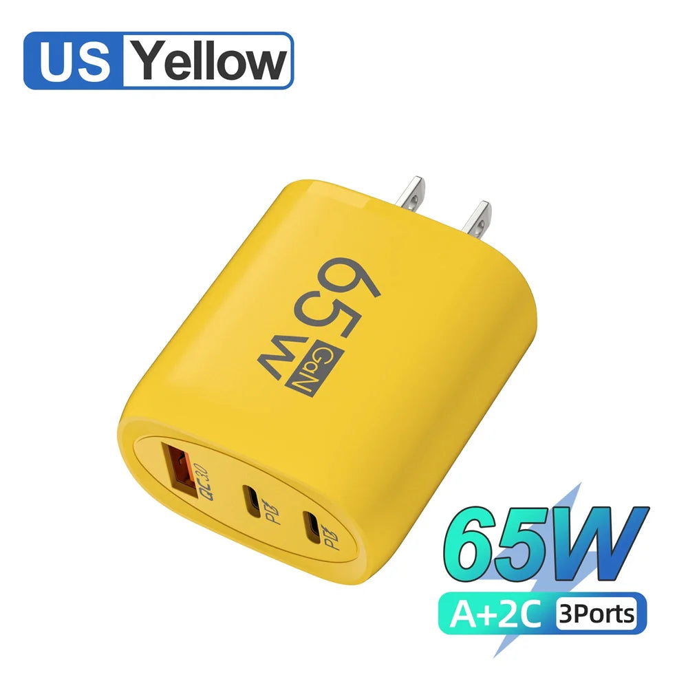 65W GaN USB-C Fast Charger | iPhone Samsung Xiaomi