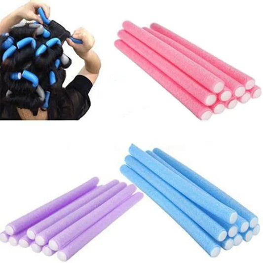 10-Pack Heatless EVA Foam Curling Rods – Colorful Hair Curlers Heatless Hair Curlers Peaceful Pleasures Health and Wellness