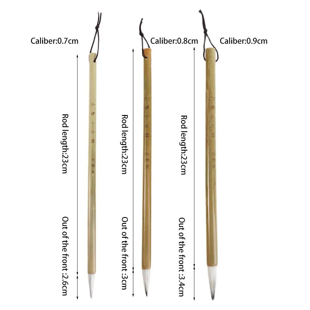 High Quality Drawing Crisperding Thin Chinese Brushes Script Writing Brush Calligraphy Brushes Painting Pens Peaceful Pleasures Health and Wellness