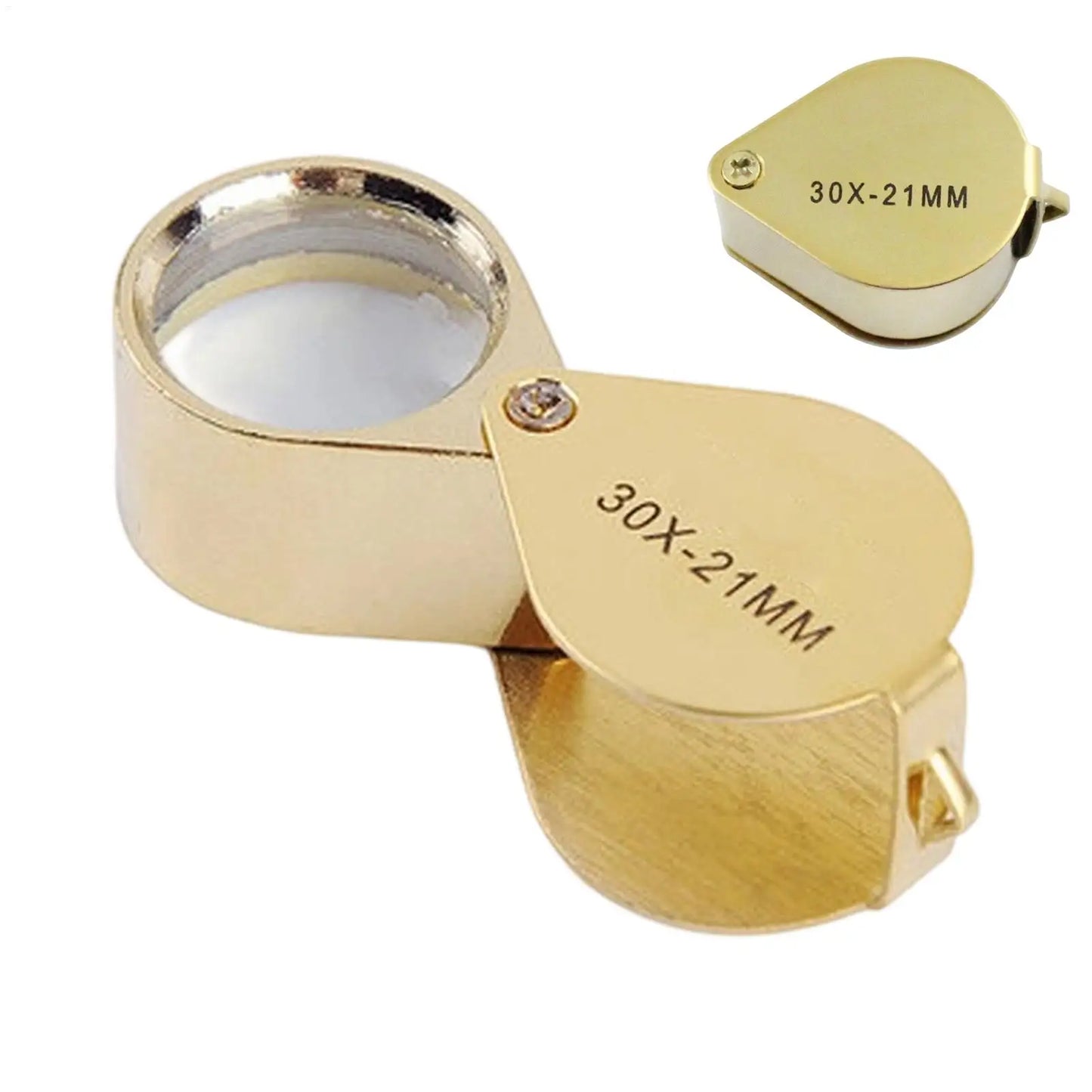 30X Pocket Loupe Magnifier – Foldable Jewelry & Reading Glass
