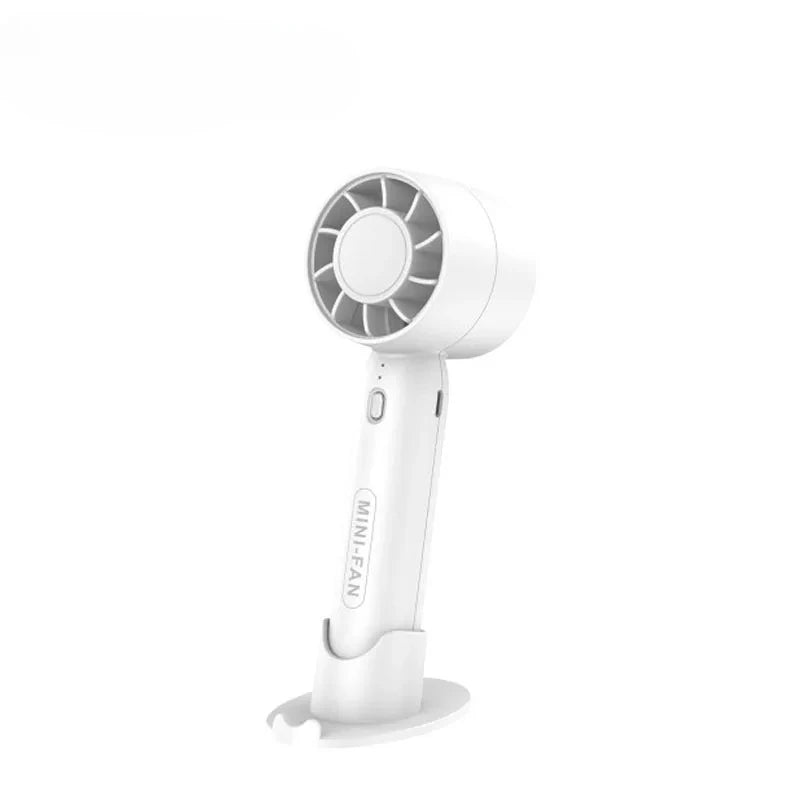 USB Rechargeable Mini Handheld Fan – 3 Speed Portable Desk Fan