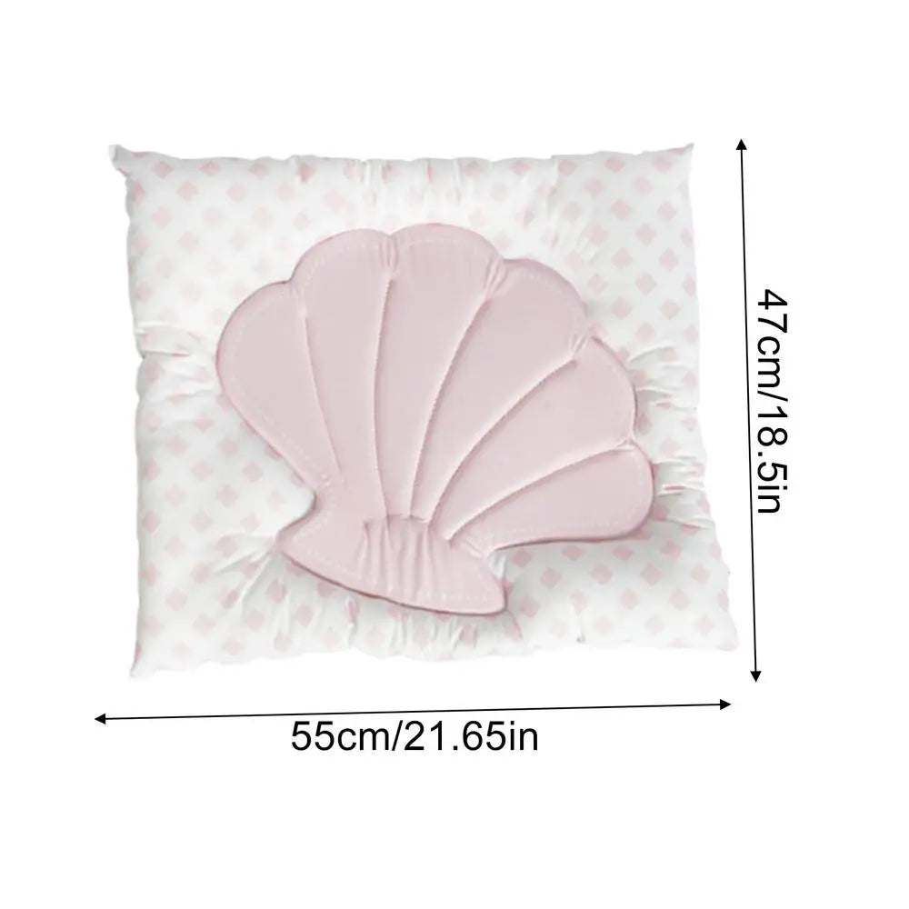 Dog Cooling Pad Shell Shape Comfortable Play Pad Summer Sleeping Mat for Pets Puppy Rabbits Animal Summer Outdoor Outside Indoor Peaceful Pleasures Health and Wellness Pink S CN
