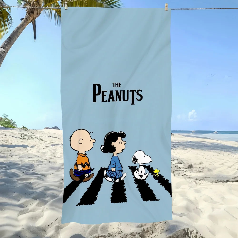 Cartoon Quick-Dry Beach Towel | Large Soft Pool & Gym Towel