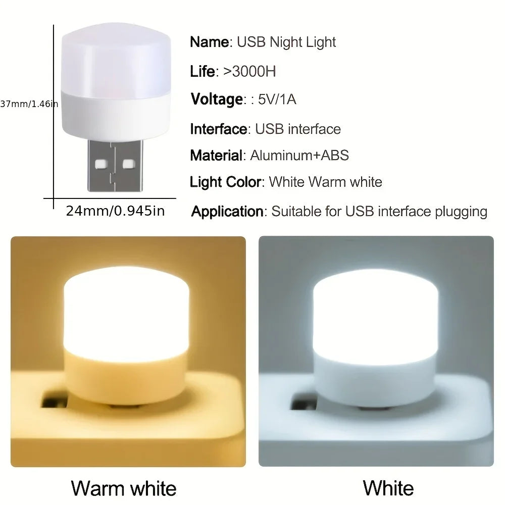 USB LED Atmosphere Night Light 5V | 5 & 10 Pack Mini Lamp
