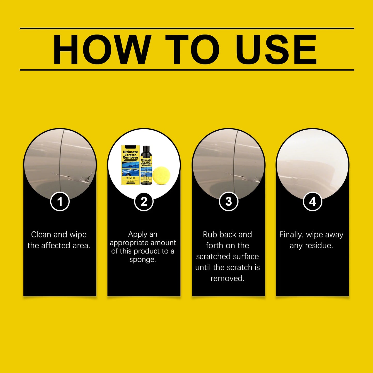 Car Scratch Remover & Polish Kit – Restore Paint & Shine