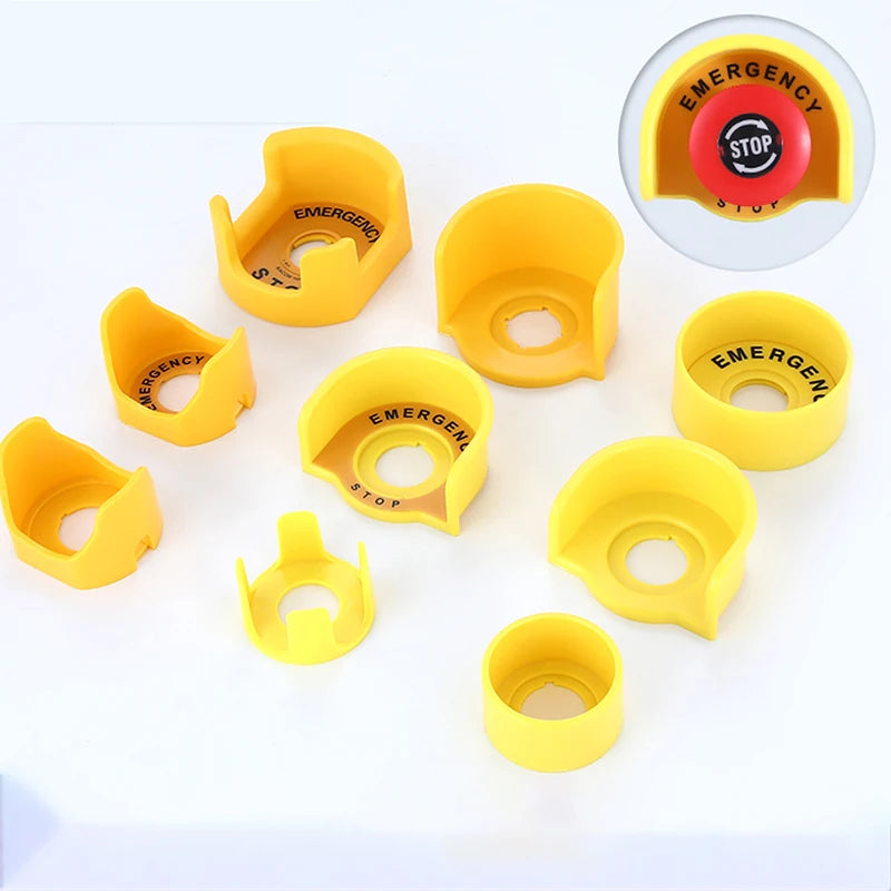 1pcs Anti-Missing Elevator Emergency Stop 22mm Push Button Switch Protective Cover Protective Cover Accessory Round Warning Ring Peaceful Pleasures Health and Wellness