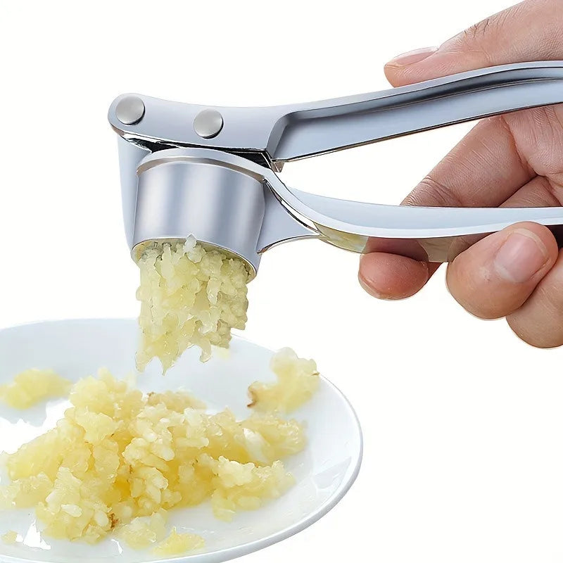 Stainless Steel Garlic Press & Ginger Crusher | Labor-Saving