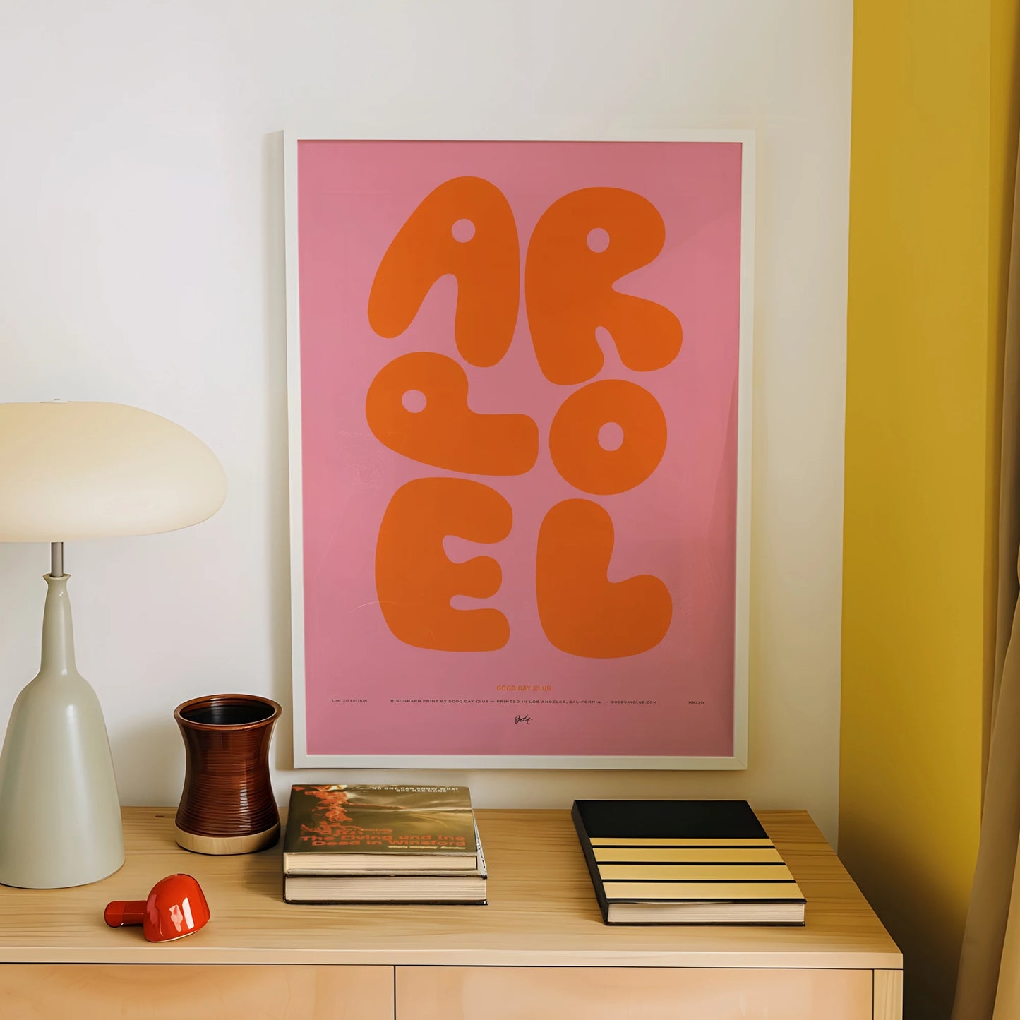 Minimalist Orange Quotes Canvas Wall Art Print | Home Decor