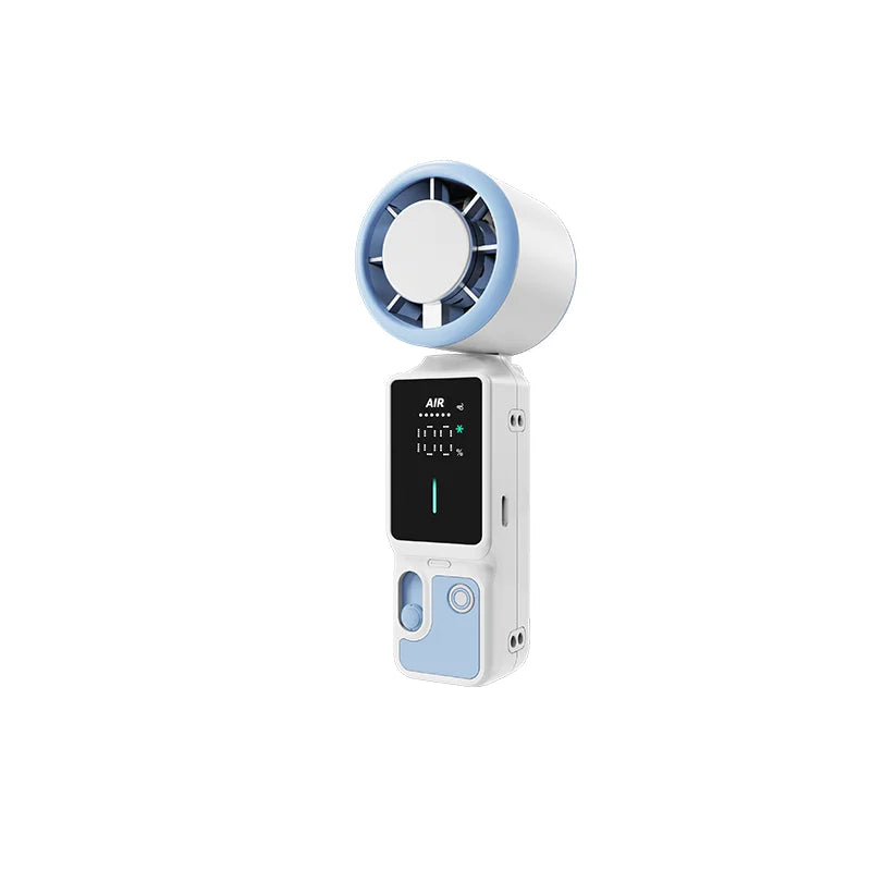 Rechargeable Handheld Fan | 16,000 RPM LED Display 3-in-1