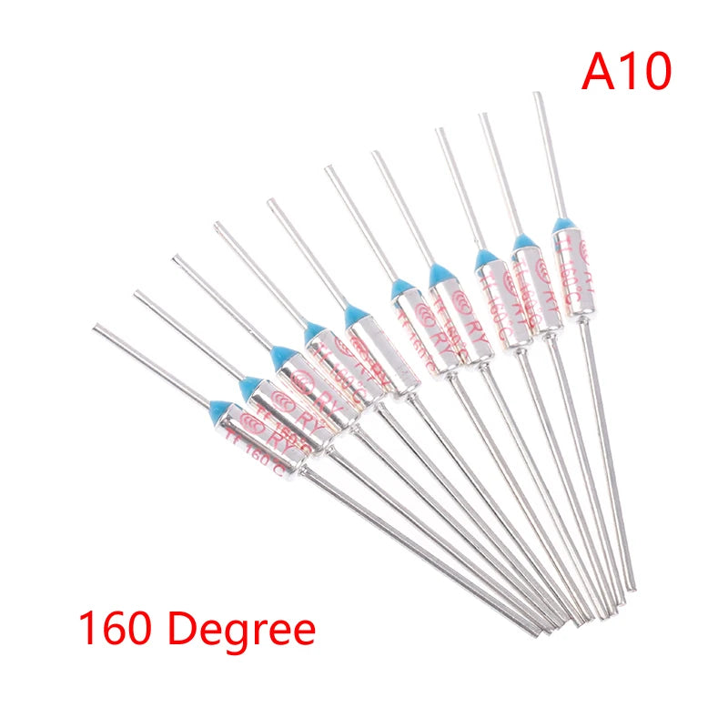 10Pcs TF Thermal Fuse RY 15A 250VTemperature 121C 125C 128C 130C 135C 140C 145C 150C 155C 160C 165C 167C 175C 180C 185C 192C Peaceful Pleasures Health and Wellness 160 Degree