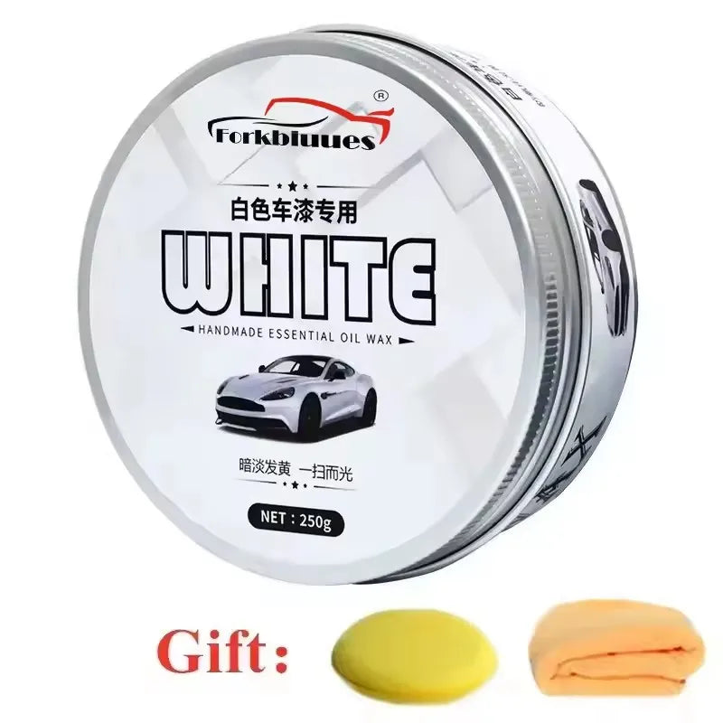 Car Wax Crystal Plating Set Hard Glossy Wax Layer Covering Paint Surface Coating Formula Waterproof Film Car Polish Peaceful Pleasures Health and Wellness For White Car 210g
