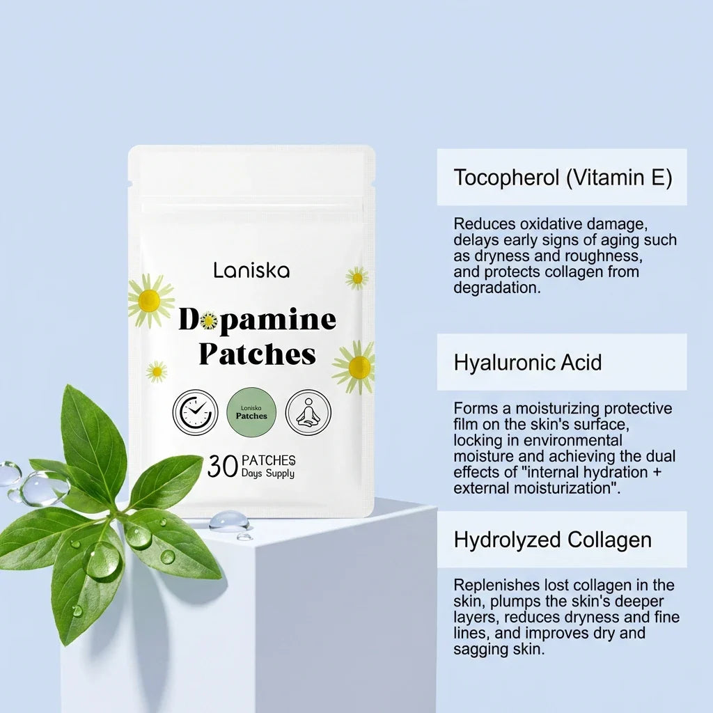 Dopamine Body Patches – Hyaluronic Acid & Cooling Mint Skincare