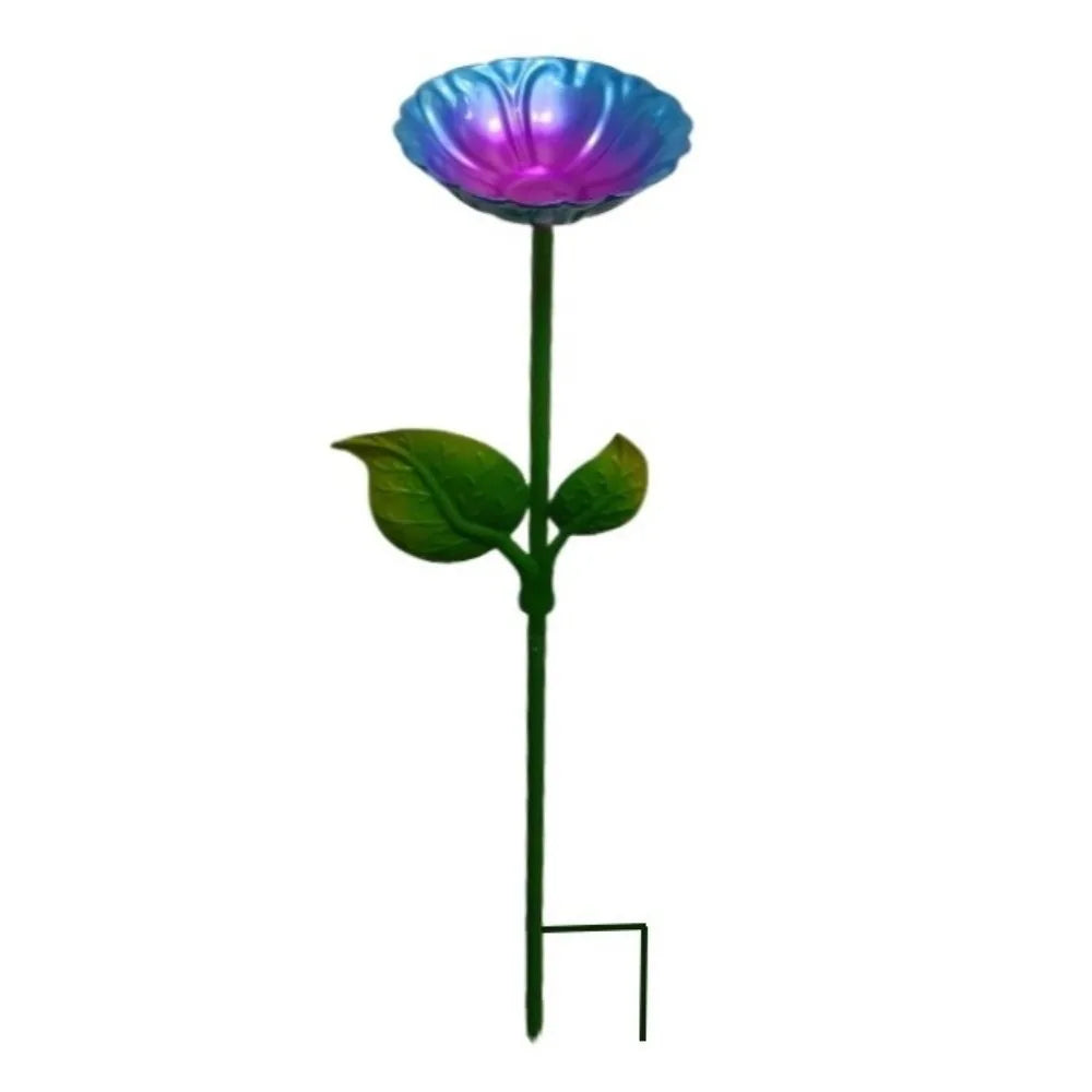 Iron Flower Bird Bath – Large Capacity Garden Dish | Oasis