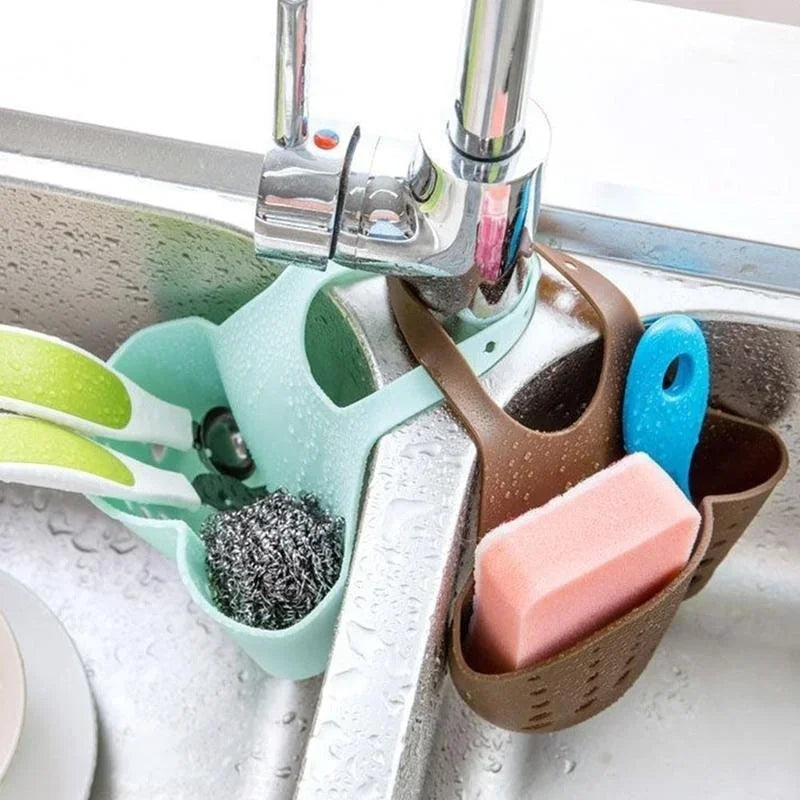 Creative Adjustable Sink Storage Basket Kitchen Rack Faucet Sponge