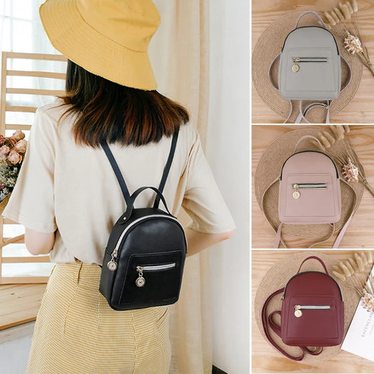 Mini Backpack Cute Casual Daypack Zippered Pockets Crossbody Convertible Bag Women Girl Backpack Peaceful Pleasures Health and Wellness