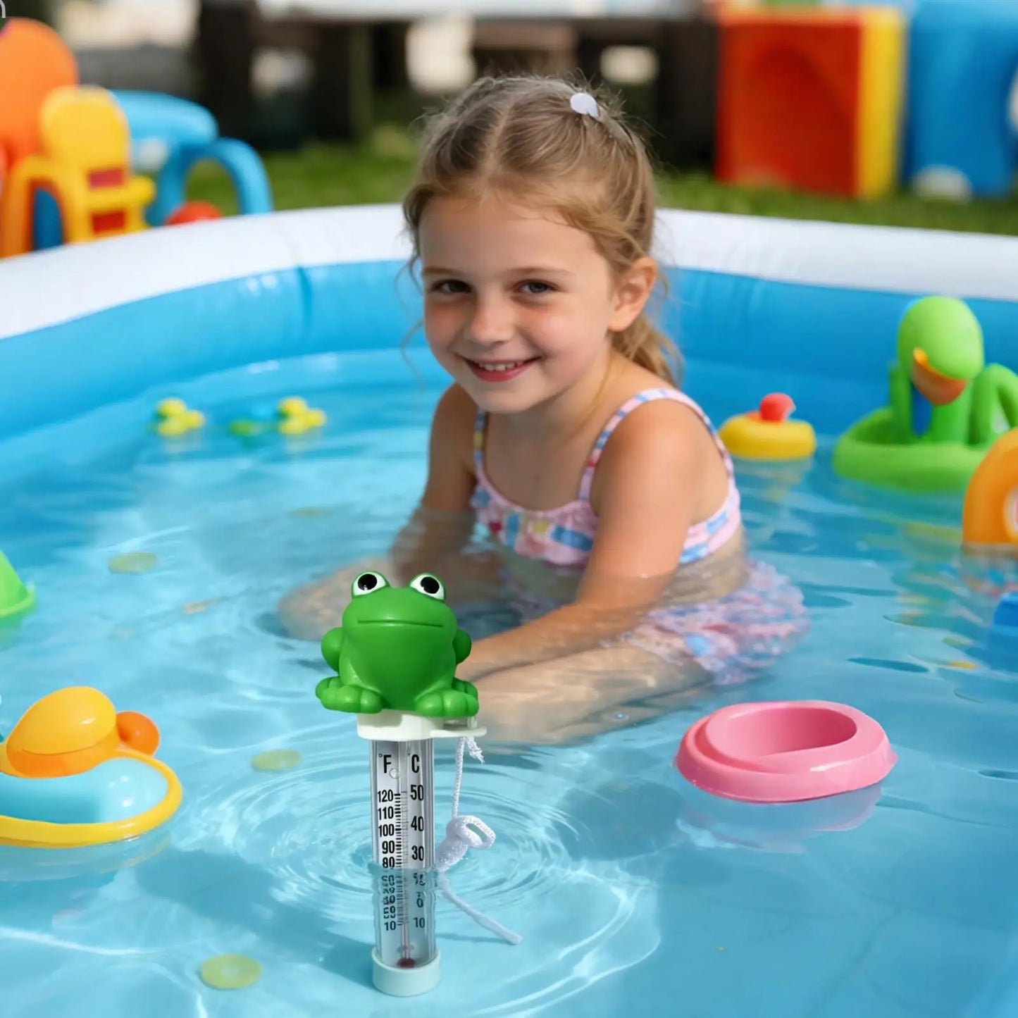 Floating Pool Thermometer – Large Display Water Temp Gauge