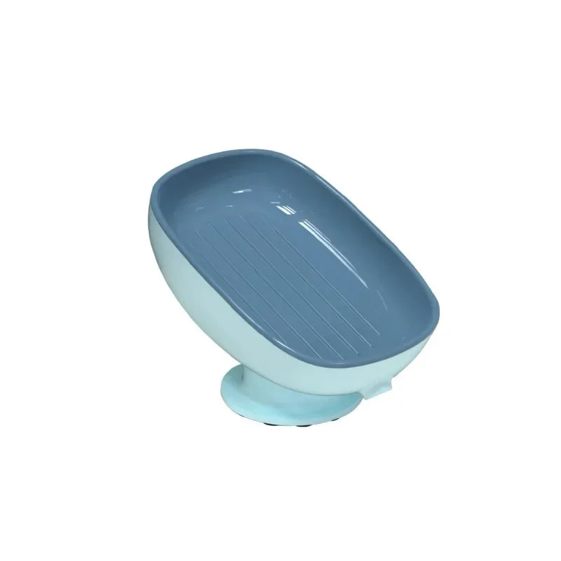 1Pcs Bathroom Soap Dishes Holder Self Draining Soap Box with Super Suction Portable Soap Container for Bathroom Accessories Peaceful Pleasures Health and Wellness