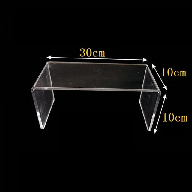 U-Shape Acrylic Display Risers – 15 Sizes for Jewelry & Figures