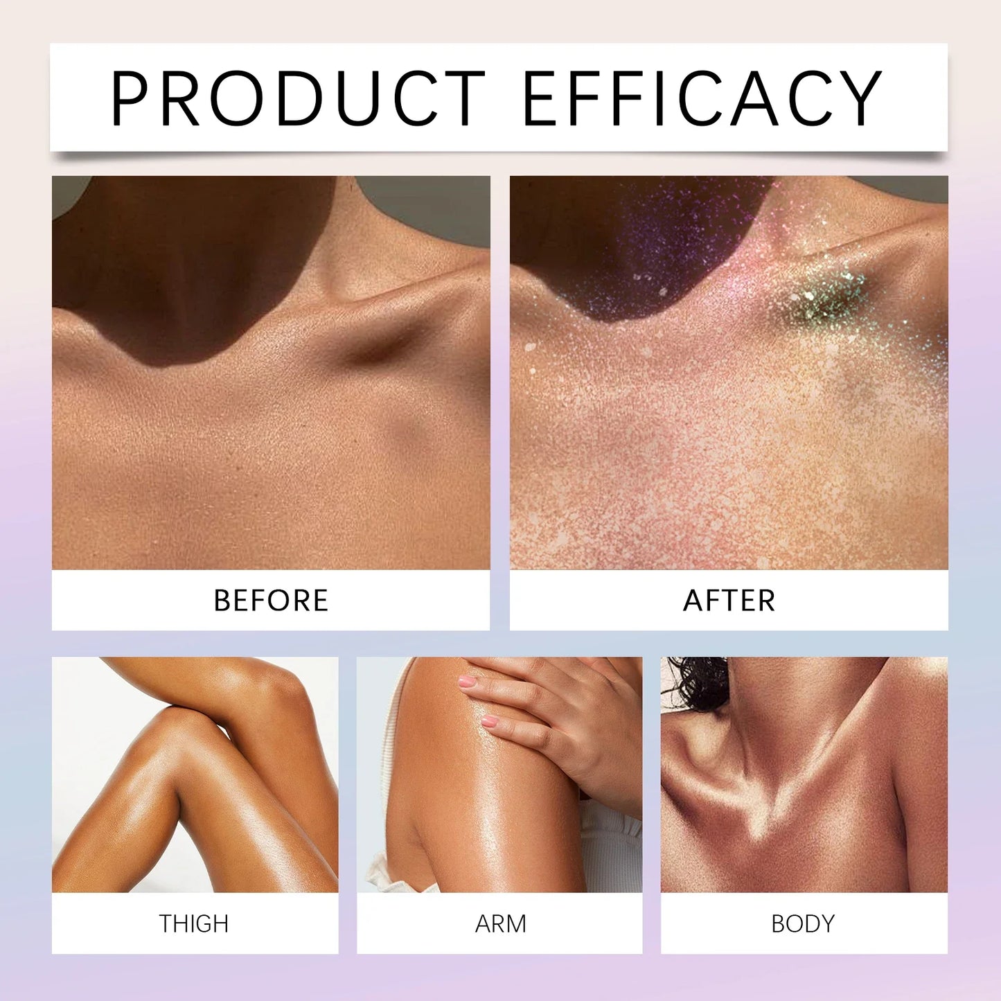 Eelhope Glitter Spray Highlighter for Skin, Hair & Face – 30ml