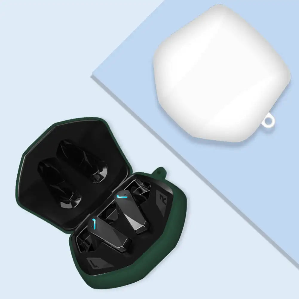 Silicone Case for Lenovo GM2 Pro Earbuds | Shockproof + Carabiner